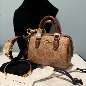 Coach Brown Bracelet with Gold Accents